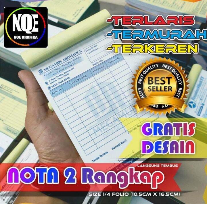 NOTA CUSTOM NOTA CUTOM SEMNDIRI NOTA BON NAMA TOKO NOTA OLSHOP NAMA