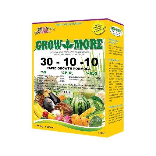 Growmore Foliar Fertilizer 30 10 10 10 50 10 20 5 30 4 0 48 12 0 42 20