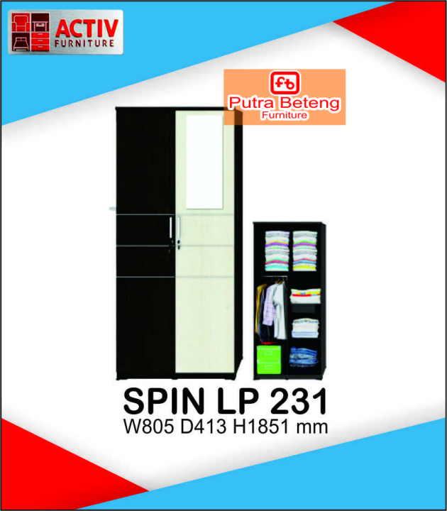 Lemari Pakaian 2 Pintu Activ Spin LP 231 Jogja Lazada Indonesia