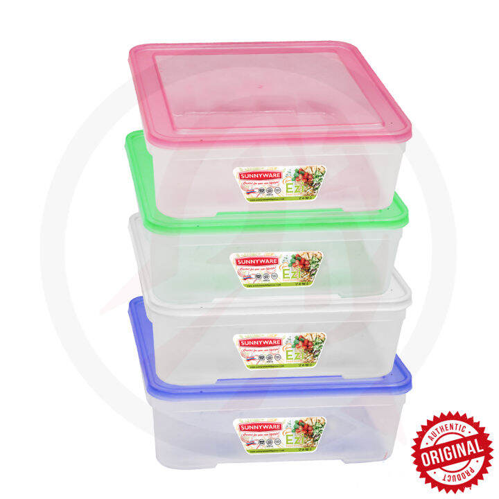 Sunnyware 724 2500 Ml 4 Pcs Set EZI Food Saver Keeper Storage Container