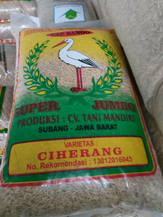 Benih Padi Unggul Bersertifikat Label Ungu Ciherang Jumbo Kg Lazada