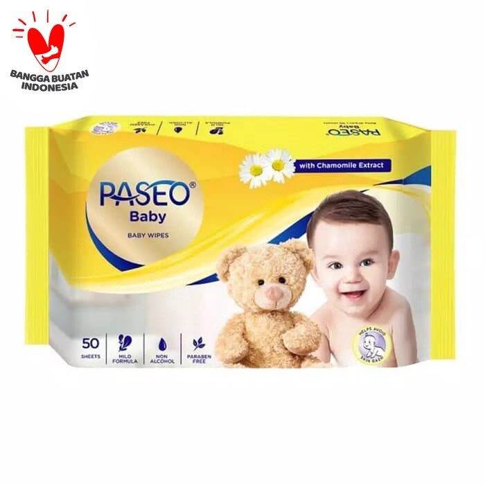 Tisu Basah Paseo Baby Wipes 50 Sheets Karunia Baby Lazada Indonesia