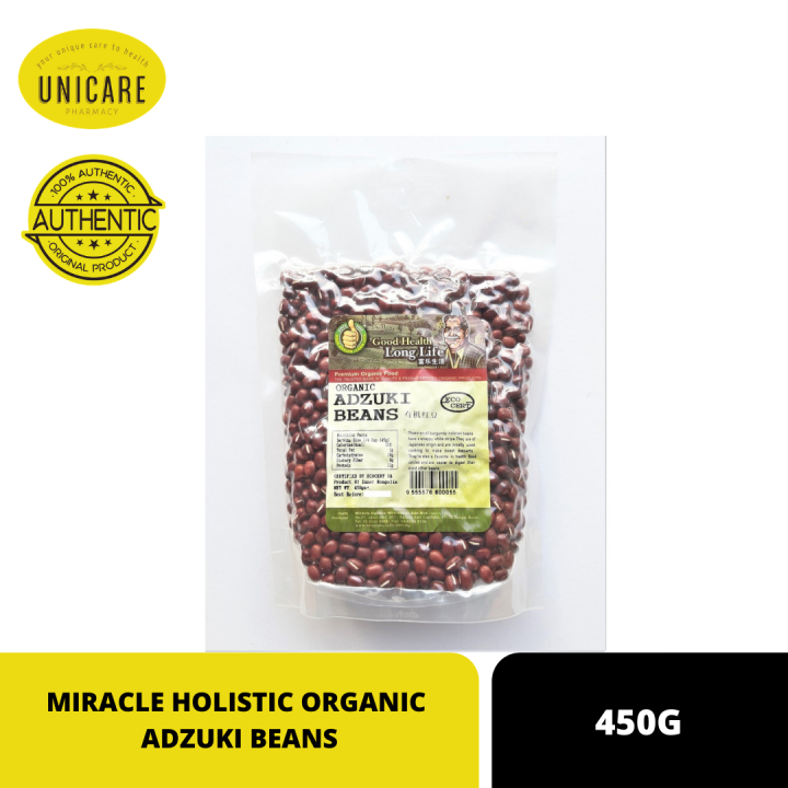 MIRACLE HOLISTIC ORGANIC ADZUKI BEANS 450G Lazada