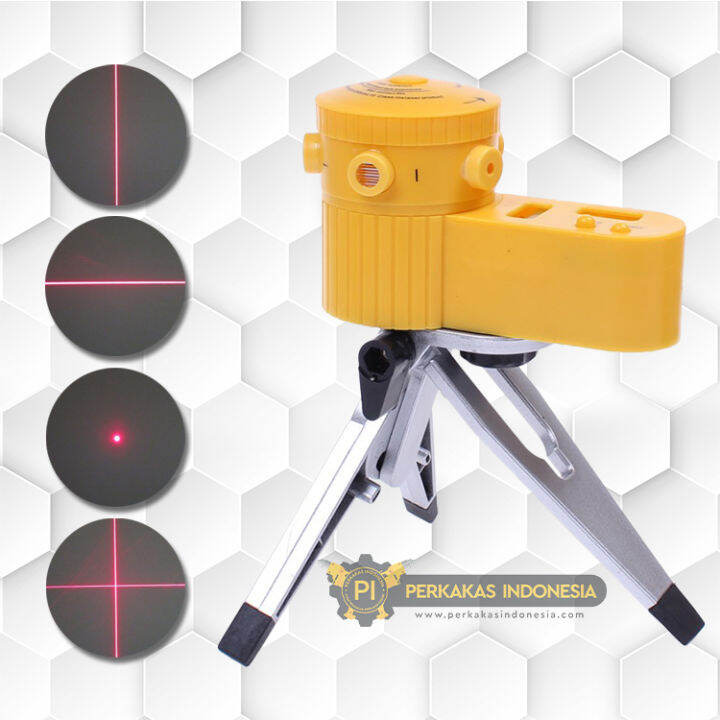 Laser Leveler Line Siku Laser Level Square Waterpass Kaki Tripod Sudut