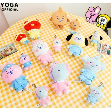 Ready Stock KPOP BTS BT21 Seated Doll 20cm Baby Plush Toy TATA COOKY