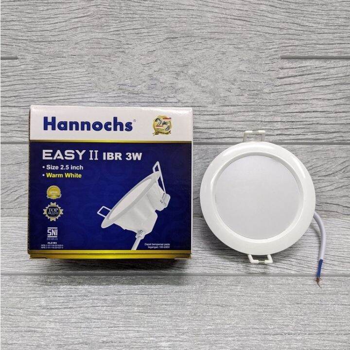 Led Panel Hannochs Downlight Led Easy Ii W Ibr Cahaya Kuning Lazada