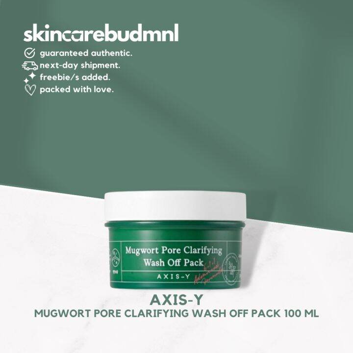 Axis Y Mugwort Pore Clarifying Wash Off Pack By Skincarebudmnl Lazada Ph