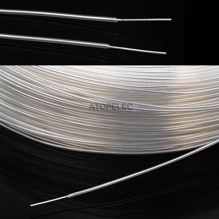 M Silver Plated Solid Ptfe F Wire High Purity Ofc Copper Single Core