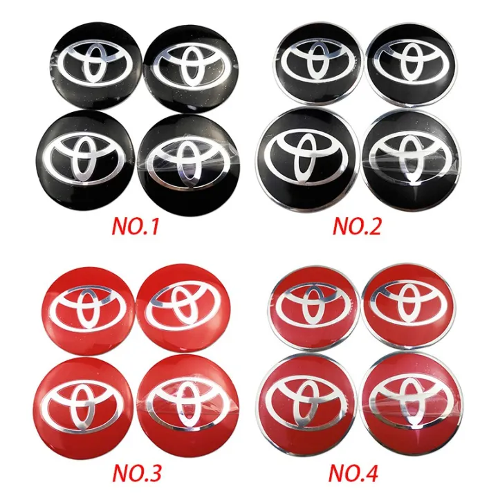 Zerui Pcs Set Mm Car Wheel Center Hub Cap Sticker Auto Tire Emblem