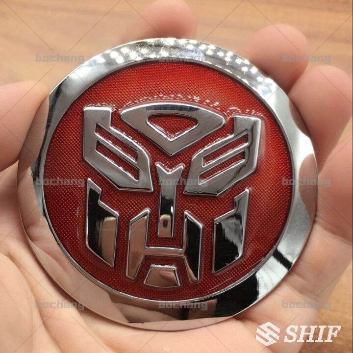 X Stiker Lencana Emblem Mobil Autobot Transformator Merah Logam