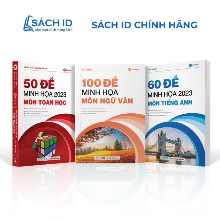 Combo bộ đề minh hoạ trắc nghiệm 2023 khối D sách ôn thi thpt quốc gia