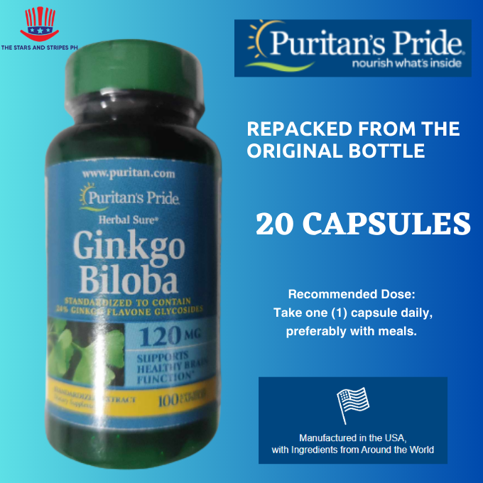 Puritan S Pride Ginkgo Biloba Standardized Extract Mg Repacked From