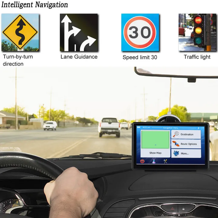 Free Gift 2021 Latest Car Map Touch Screen 8G 256M 7 Inch Car GPS