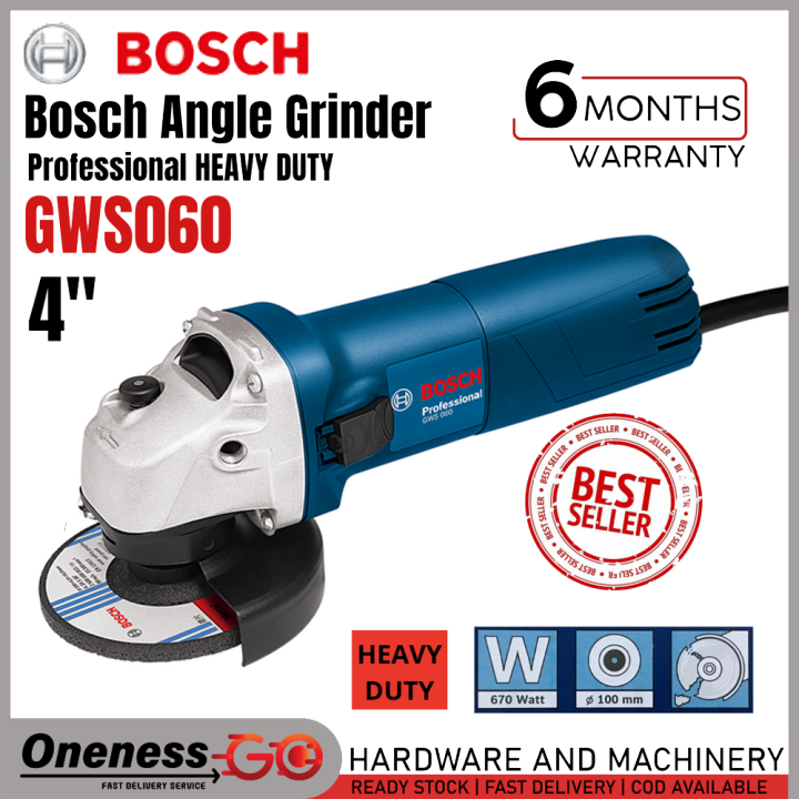 Bosch Gws Angle Grinder Professional Heavy Duty Lazada