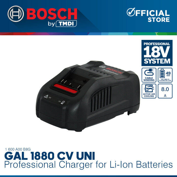 BOSCH Professional 18V Li Ion Lithium Ion Fast Battery Charger GAL 1880