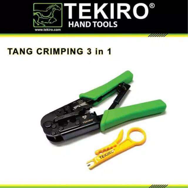 TANG CRIMPING 3 IN 1 TEKIRO PLUG CRIMPER 3 IN 1 TEKIRO Lazada Indonesia