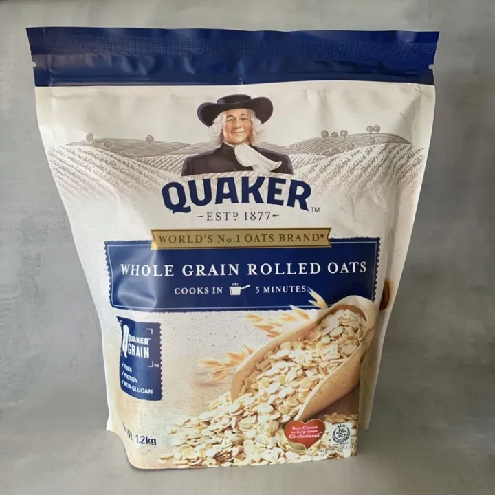 QUAKER WHOLE GRAIN ROLLED OATS 1 2kg Lazada PH