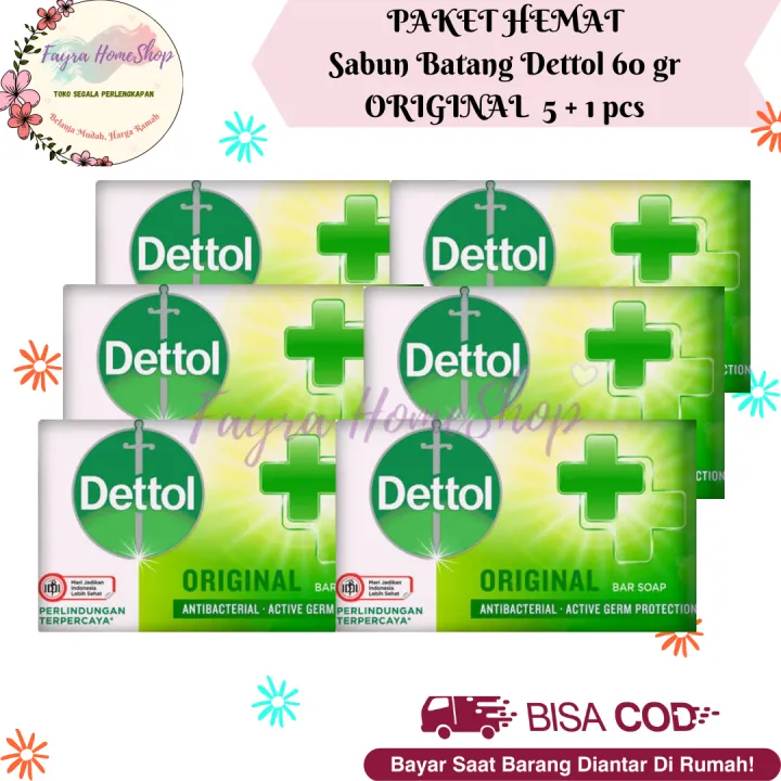 Dettol Sabun Mandi Batang Sabun Batang Dettol Original Gr X Pcs