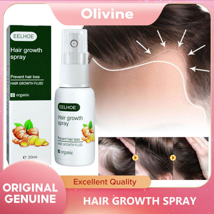 EELHOE Ginger Rapid Hair Growth Spray Nourishes Scalp Prevent Frizzy