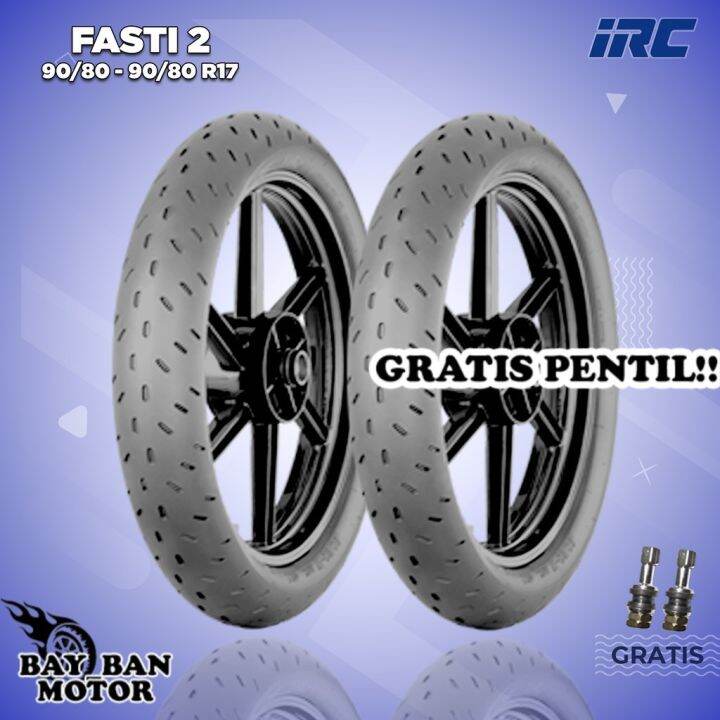 Paket Ban Motor Moped Motor Bebek RACING COMPOUND IRC FASTI 2 90