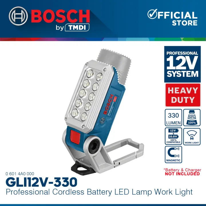 BOSCH Professional Lithium Ion Li Ion Cordless Battery LED Lamp Work