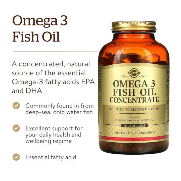 Solgar Omega Fish Oil Concentrate Softgels Lazada Ph