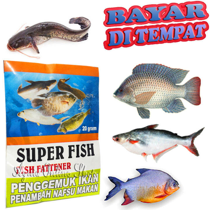 Vitamin Ikan Super Fish Saset Boster Penggemuk Gurame Lele Nila Mas