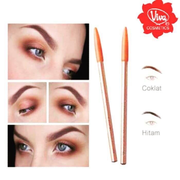 Viva Pensil Alis Pencil Eyebrow Viva Warna Coklat Dan Hitam Cilmy