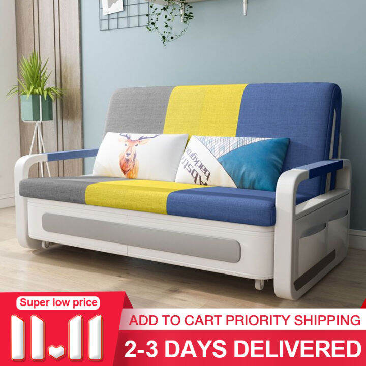 Baierdi Sofa Bed Dual Purpose Foldable Single Multi Function Storage