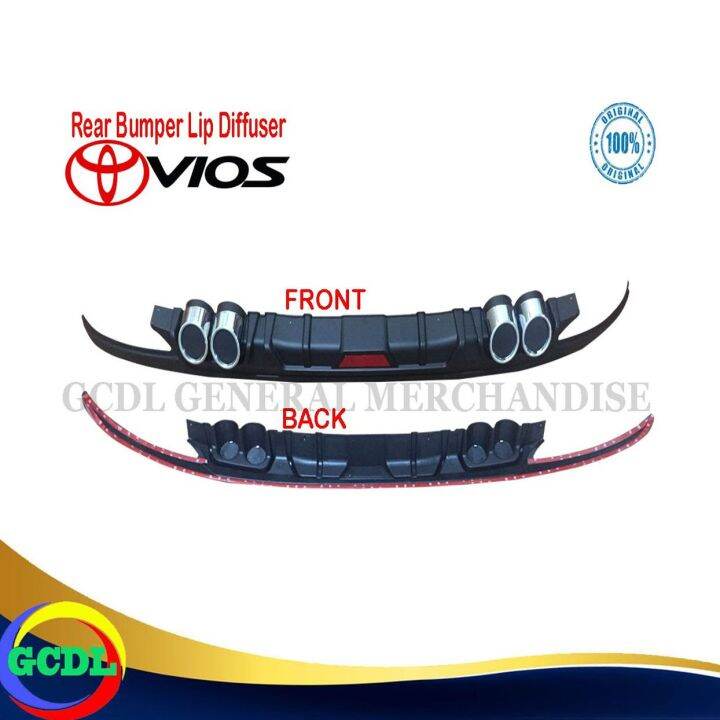 Toyota Vios Th Gen Rear Bumper Lip Diffuser Lazada Ph