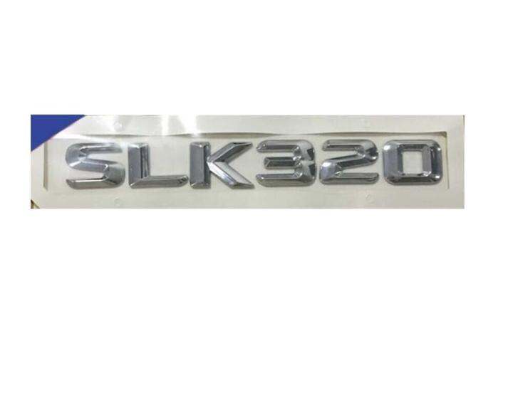 3D Chrome Letters FOR SLK 320 Trunk Emblem Emblems Badges For Benz