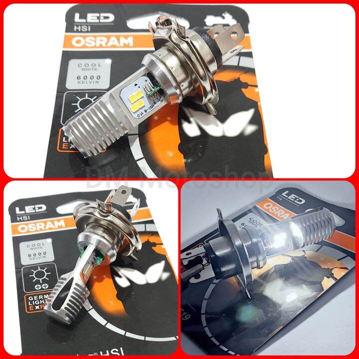 Osram LED HS1 H4 Headlight Bulb Super Bright White 3 Legs Fury Bajaj