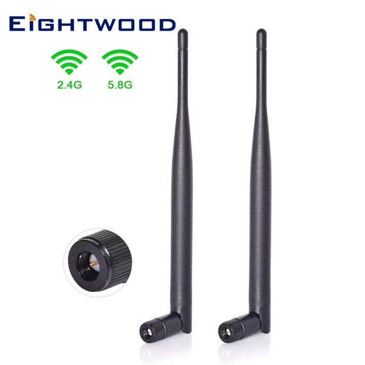 YYEightwood Dual Band WiFi 2 4GHz 5GHz 5 8GHz SMA Male Antenna Aerial