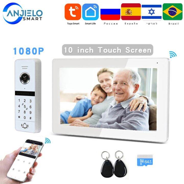 WiFi Video Intercom System For Home Residencial 10 RFID Card Doorbell