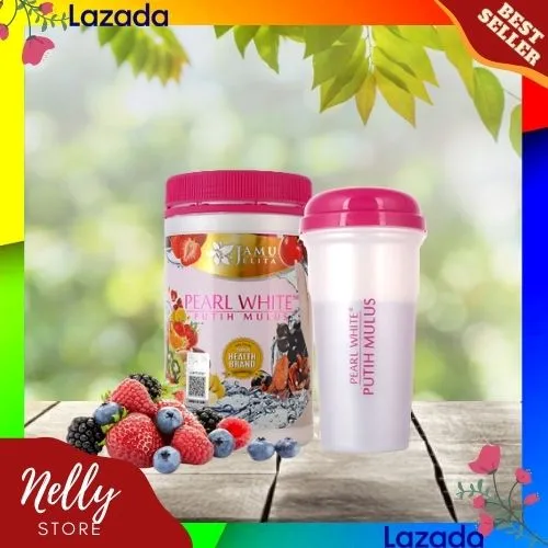 Jamu Jelita Pearl White Putih Mulus Free Shaker Lazada