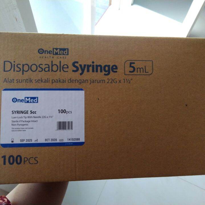 Disposable Syringe Cc Ml Ml Alat Suntik Spuit Onemed Ecer Lazada