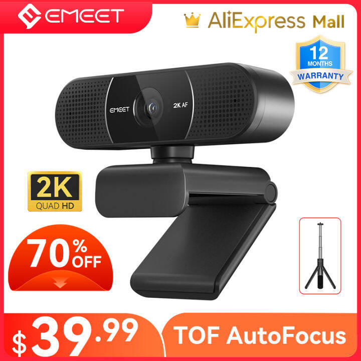 Webcam P Web Camera K Autofocus Streaming Camera P Emeet C