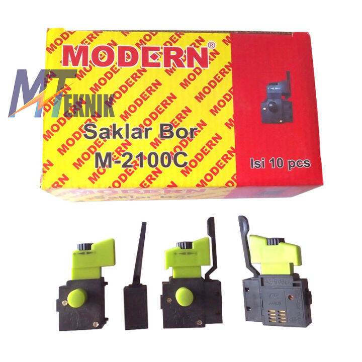 Mitra Teknik Saklar Switch Mesin Bor Modern 10mm M 2100 Bor Listrik