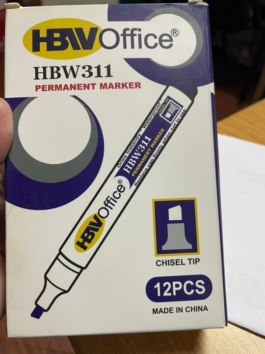 Hbw Permanent Marker Broad Pcs Per Box Lazada Ph