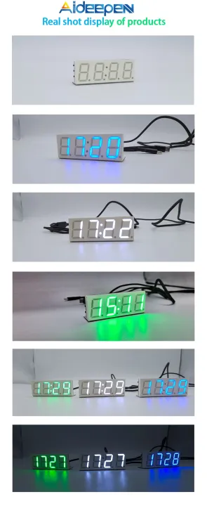 Aideepen Diy Digital Wifi Timing Clock Module With Green Display