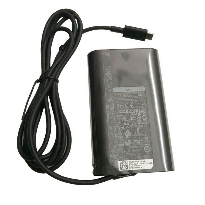 Original W Usb Type C Ac Power Adapter Charger For Dell Laptop