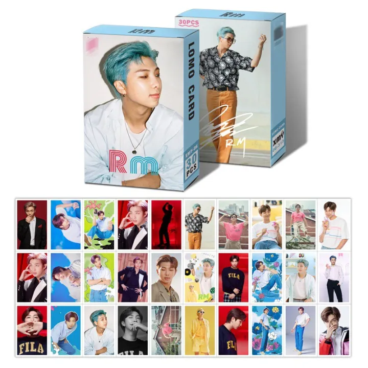 Bộ 30 ảnh Lomo card RM BTS hộp thẻ ảnh Lazada vn