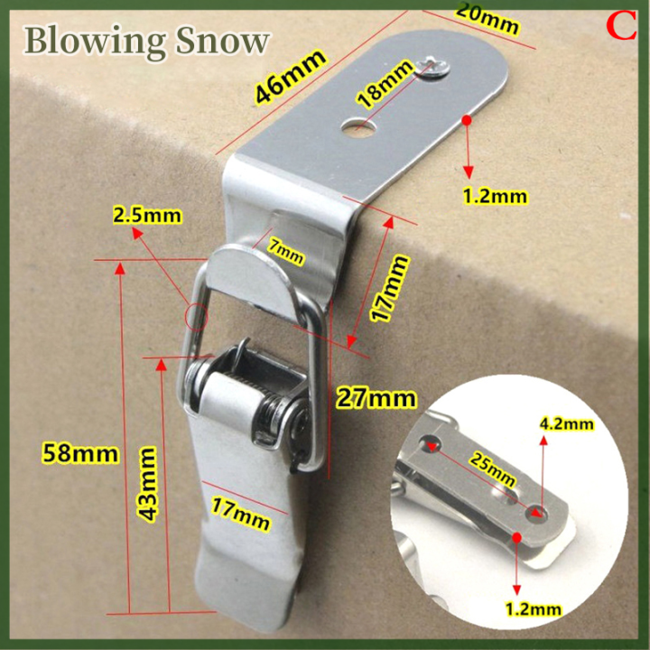 Blowing 90 Degrees Duck Mouth Buckle Hook Lock Stainless Steel Spring