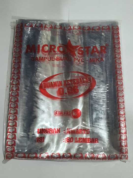 Sampul Buku Plastik Mika Boxy Tebal Micro Star Isi Lembar Lazada