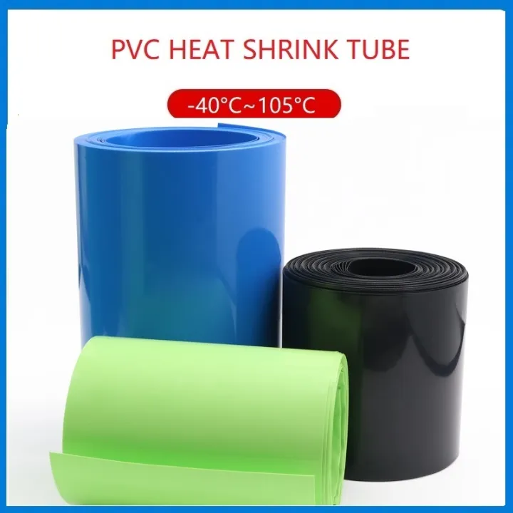 Width Mm Mm Pvc Heat Shrink Tube Lithium Battery Wrap