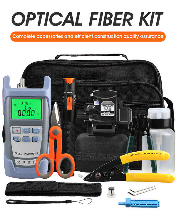 Pcsset Ftth Fiber Optic Tool Kit With New Aua X Fiber Optical