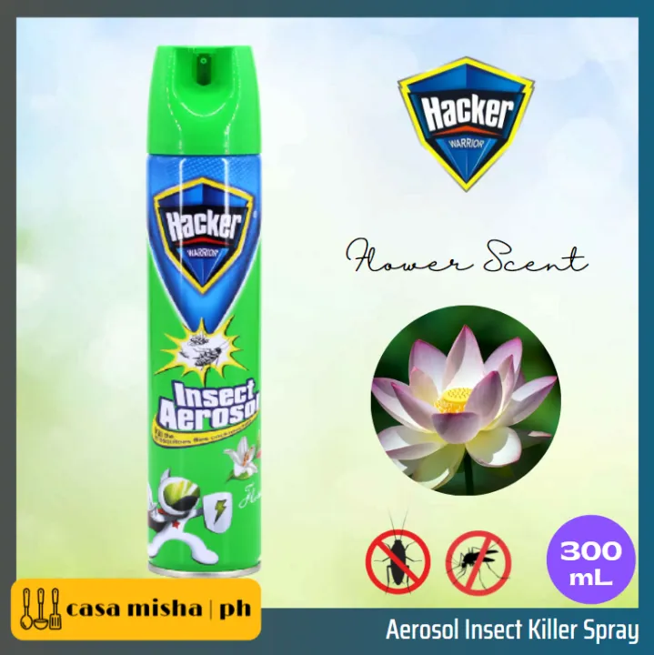 CMPH Hacker Cockroach Killer Spray Aerosol Insecticide Flower Scent