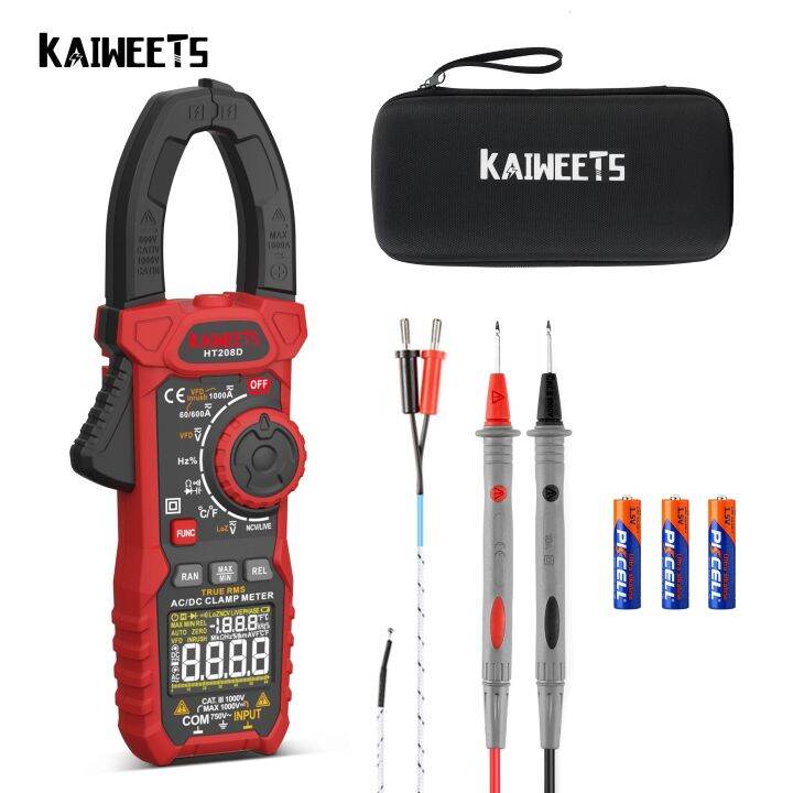 A Ac Dc Digital Clamp Meter Multimeter Pinza Amperimetrica True Rms