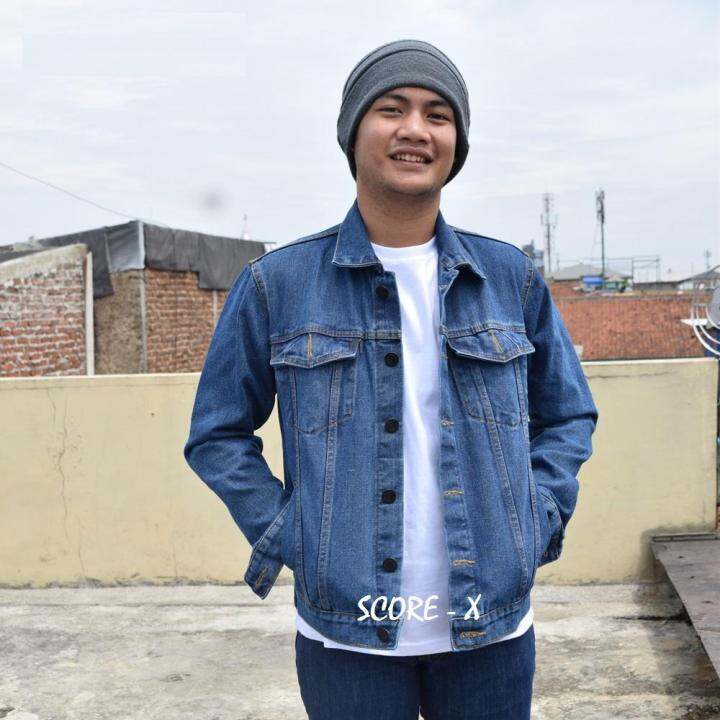 Jaket Jeans Pria Jaket Dilan Jaket Denim Premium Biowash Lazada