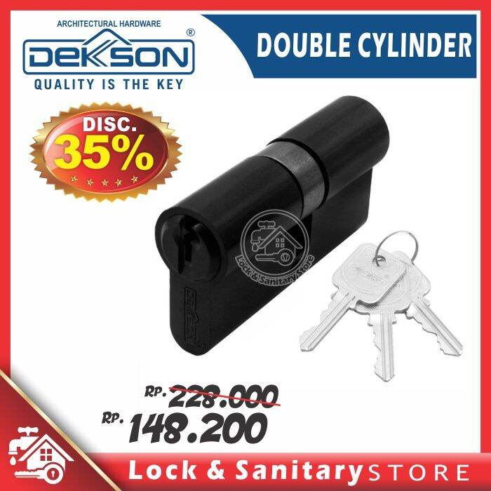 Double Cylinder Kunci Dekson Dekkson Cyl Dc Dl Mm Matt Black Silinder